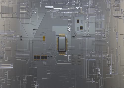 CPU 芯片动画效果模型-电路板模型库-Cinema 4D(.c4d)模型下载-cg模型网
