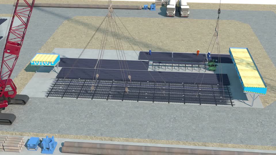 地连墙钢筋笼吊装入槽模型-工业设备模型库-3ds Max(.max)模型下载-cg模型网