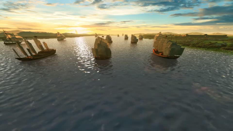 古代船队 商船模型-古代场景模型库-3ds Max(.max)模型下载-cg模型网