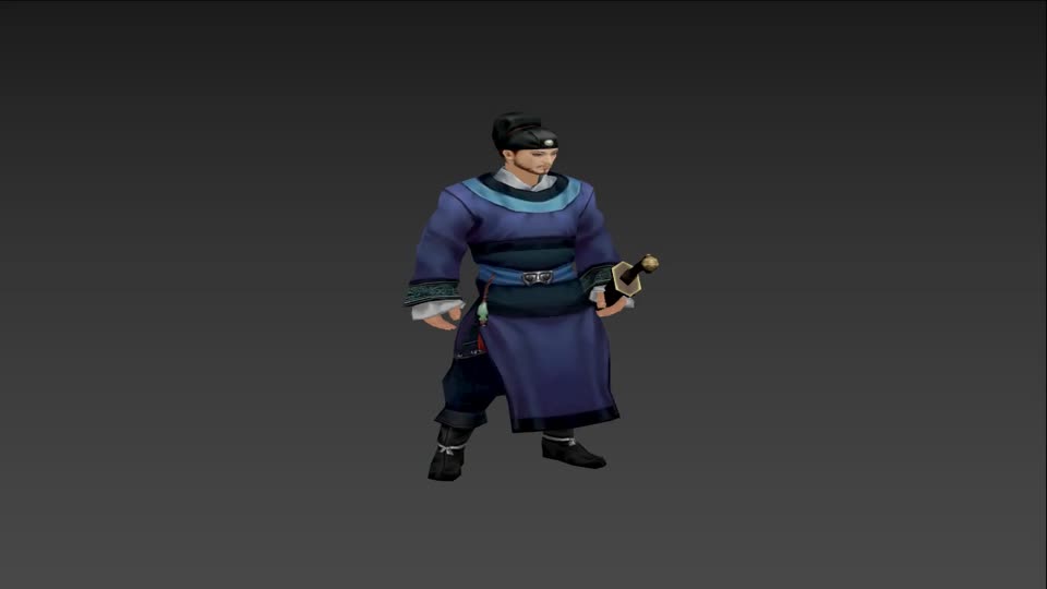 次世代 明朝模型-男人模型库-3ds Max(.max)模型下载-cg模型网
