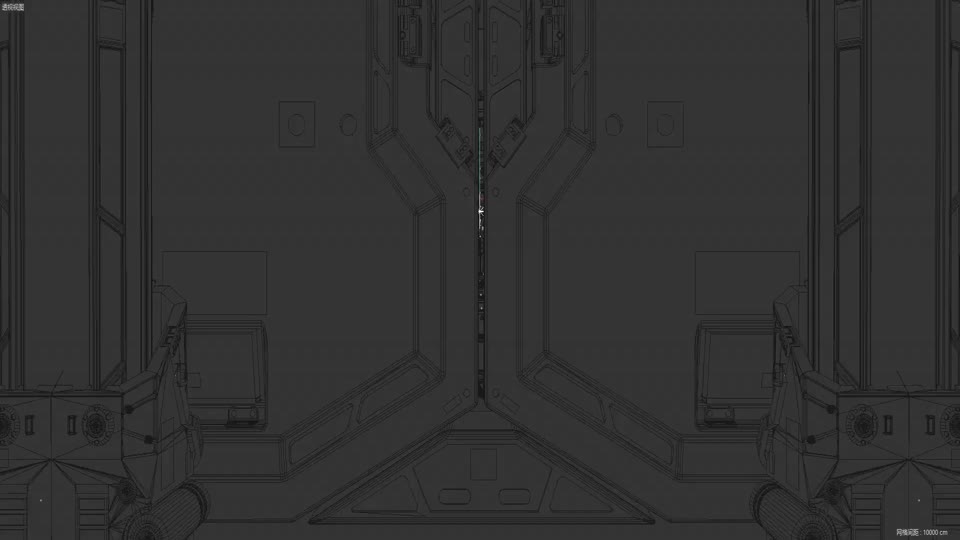 科幻隧道场景 科幻机械门模型-科幻场景模型库-Cinema 4D(.c4d)模型下载-cg模型网