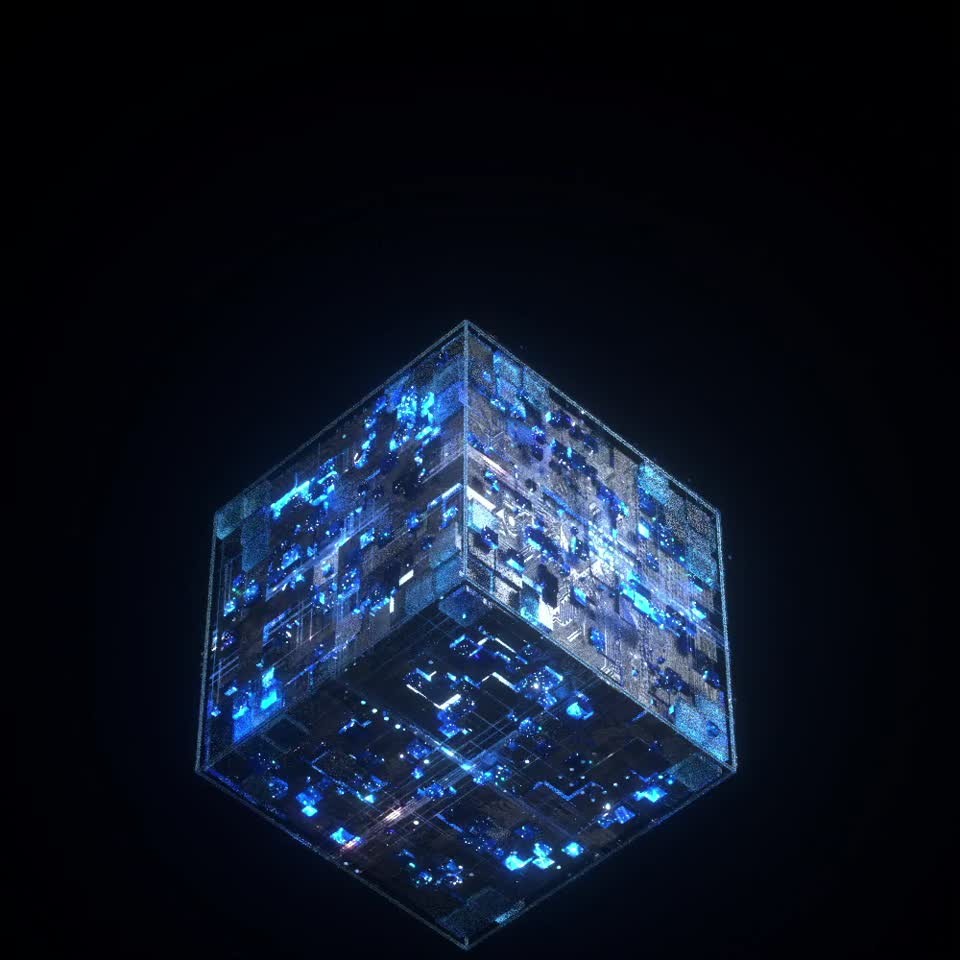 科技立方体模型-科幻场景模型库-Cinema 4D(.c4d)模型下载-cg模型网