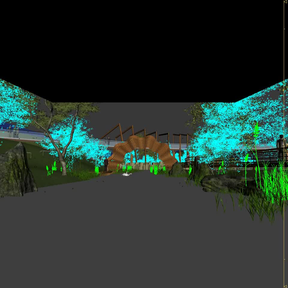 夜景 河模型-自然场景模型库-3ds Max(.max)模型下载-cg模型网