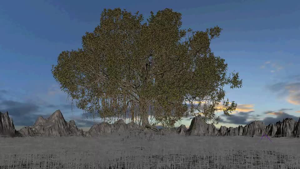 参天大树 古老大树模型-自然场景模型库-3ds Max(.max)模型下载-cg模型网