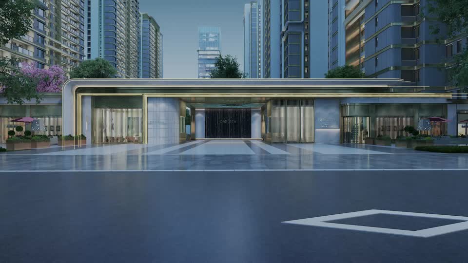 门口 大门口模型-现代场景模型库-3ds Max(.max)模型下载-cg模型网