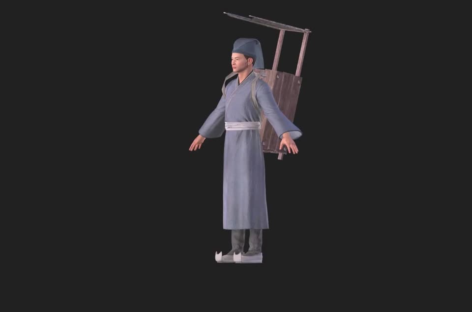 书生 书呆子模型-男人模型库-FBX(.fbx)模型下载-cg模型网