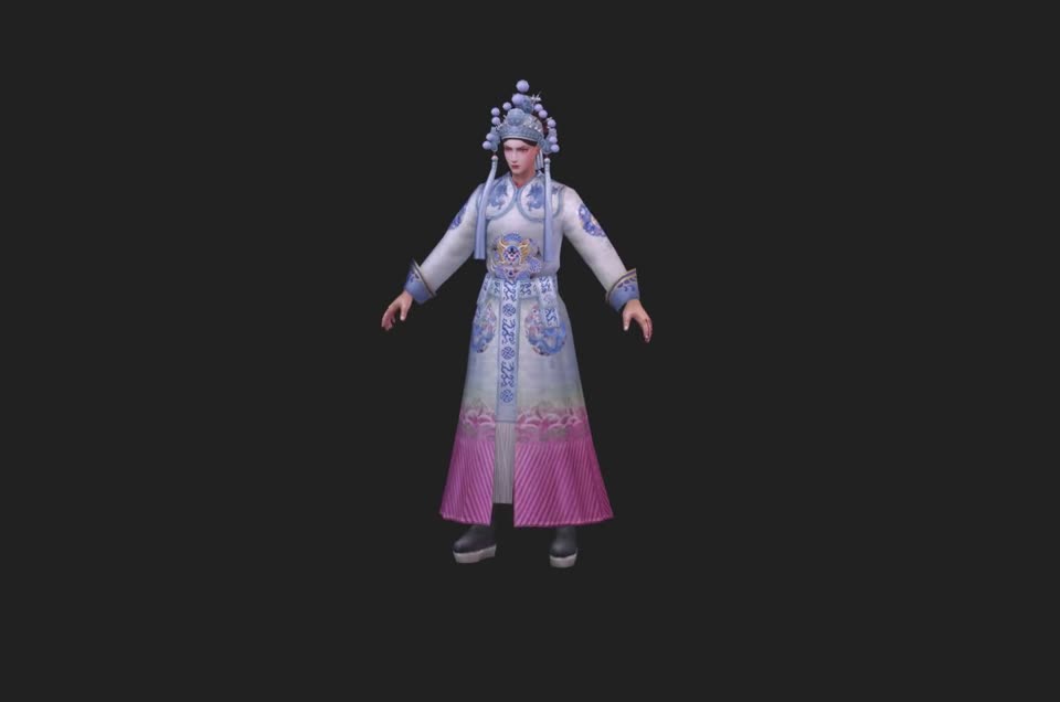 京剧角色 古代模型-男人模型库-FBX(.fbx)模型下载-cg模型网