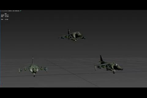 英国 鹞式 GR.3 垂直起降攻击机1982年模型-军用飞机模型库-3ds Max(.max)模型下载-cg模型网