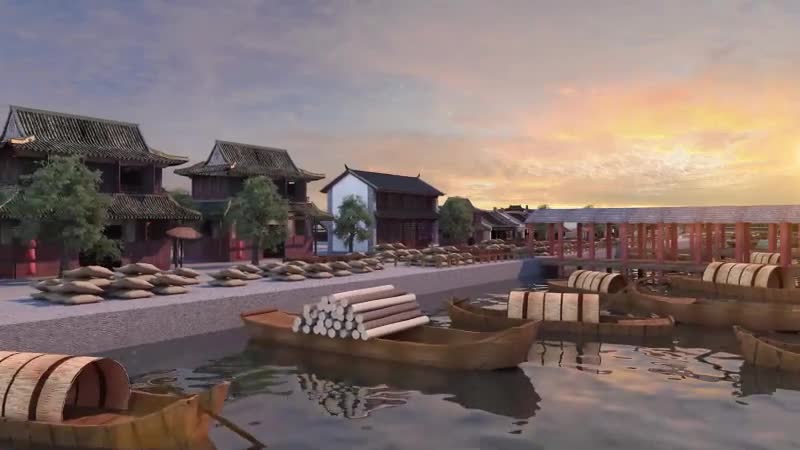 古代码头 古代商业模型-古代场景模型库-3ds Max(.max)模型下载-cg模型网