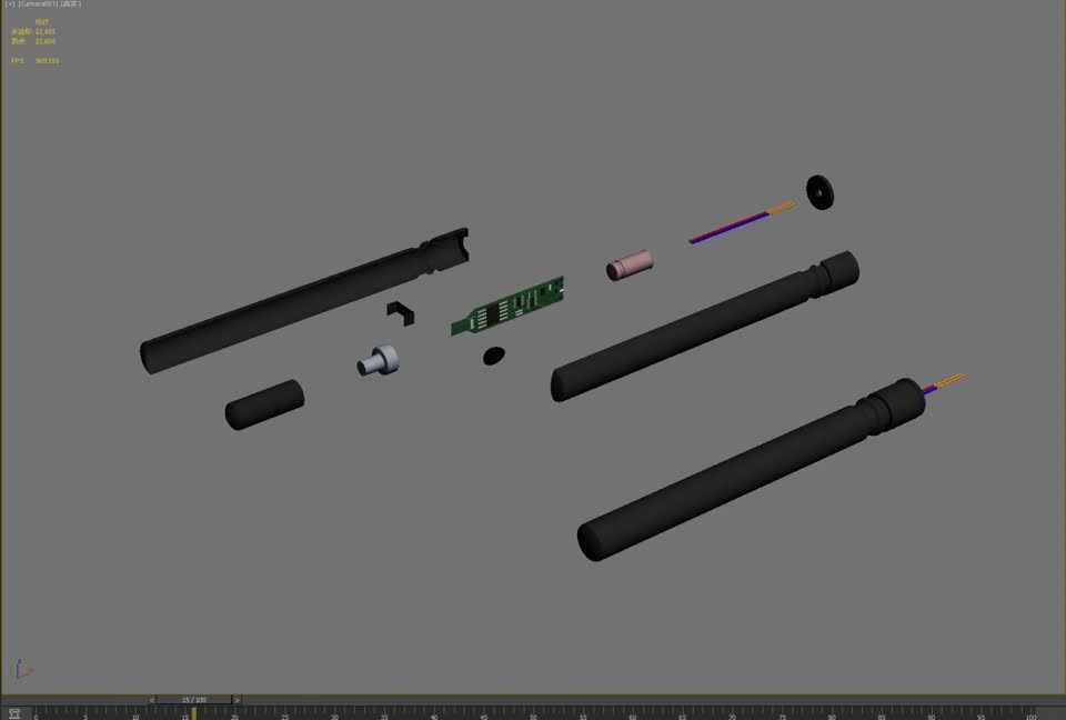 电子雷管 雷管模型-其他器械模型库-3ds Max(.max)模型下载-cg模型网