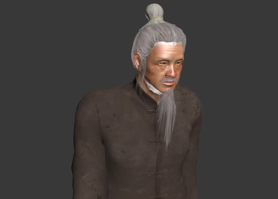 古代老人 写实人物 老樵夫 老头 农夫模型-男人模型库-3ds Max(.max)模型下载-cg模型网