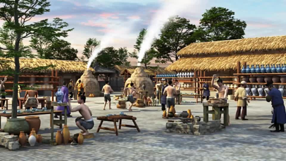 古代制陶工艺 制陶工坊模型-古代场景模型库-3ds Max(.max)模型下载-cg模型网