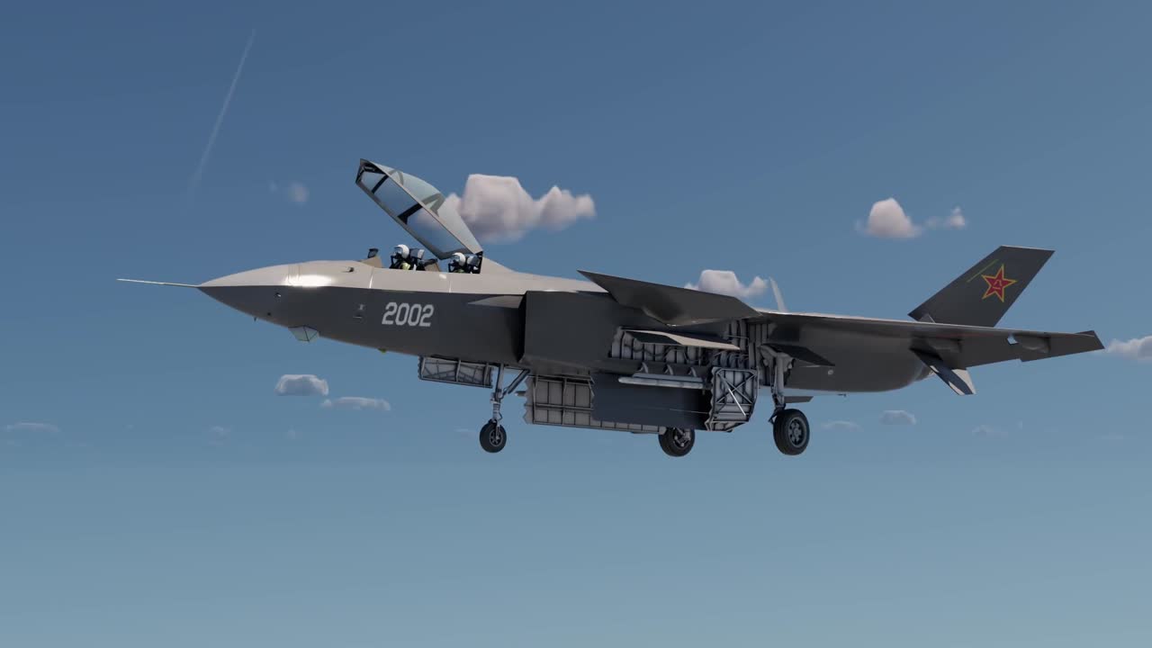 歼20S 双座版模型-军用飞机模型库-3ds Max(.max)模型下载-cg模型网
