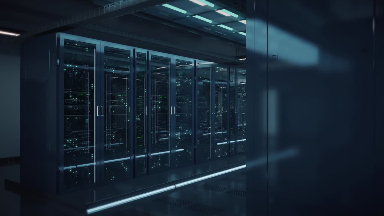 写实科技感全景机房数据中心模型-现代场景模型库-3ds Max(.max)模型下载-cg模型网